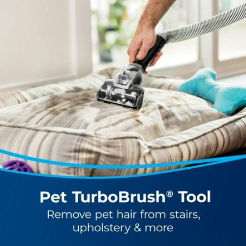 BISSELL CleanView Compact Turbo Upright Vacuum with Quick Release Wand, Full Size Power, Compact Size for Apartments & Dorms, 3437F