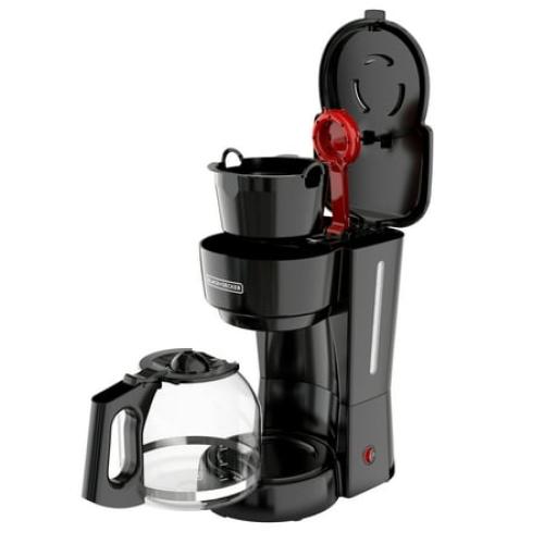 BLACK DECKER 12-Cup Switch Coffee Maker, Easy Pour Carafe, Removable Filter Basket, Permanent Filter