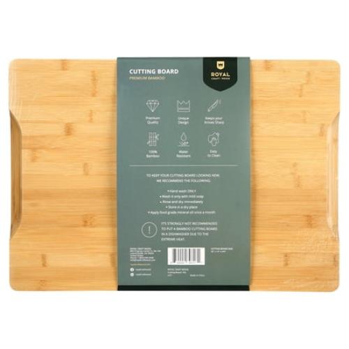 XXL Bamboo Cutting Board for Kitchen with Juice Groove - Wooden Chopping Board for Meat, Vegetables, Fruit and Cheese | Charcuterie Serving Tray, (XXL, 20 x 14)