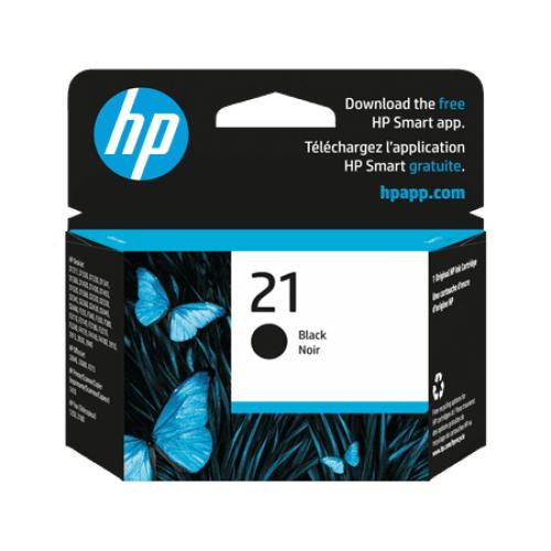 HP 21 Black Original Ink Cartridge, ~190 pages, C9351AN#140