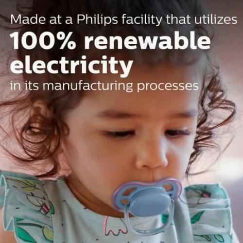 Philips Avent Ultra Air Pacifier - 4 x Light, Breathable Baby Pacifiers for Babies Aged 0-6 Months, BPA Free with Sterilizer Carry Case, SCF085/51