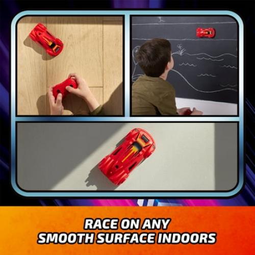 Air Hogs, Zero Gravity Sprint RC Car Wall Climber, Red USB-C Rechargeable Indoor Wall Racer, Over 4-Inches, Kids Toys for Kids Ages 4 and up