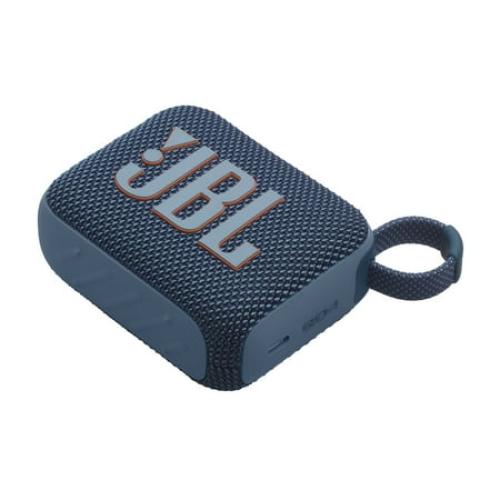 JBL Go 4 Ultra-Portable Waterproof Bluetooth Speaker, Blue