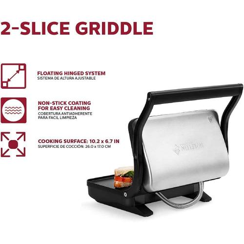 70 sq. in. Stainless Steel Non-Stick Electric Griddle