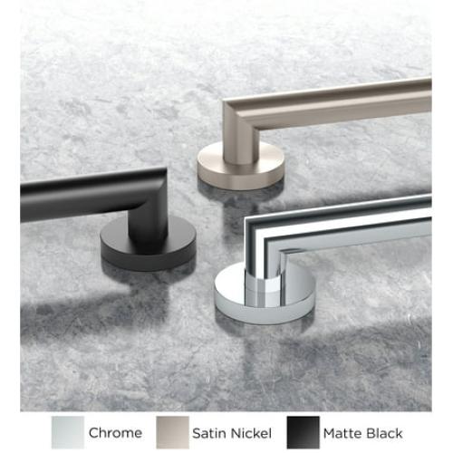 Gatco 968MX Glam 42 ADA Compliant Stainless Steel Grab Bar, Matte Black