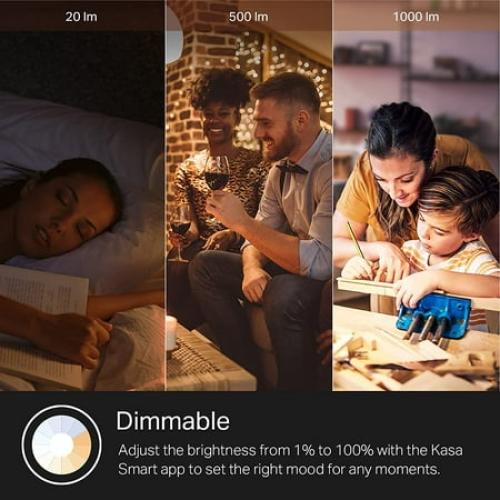 TP-Link KL135P2 KASA Smart Wi-Fi Light Bulb, Multicolor - Pack of 2