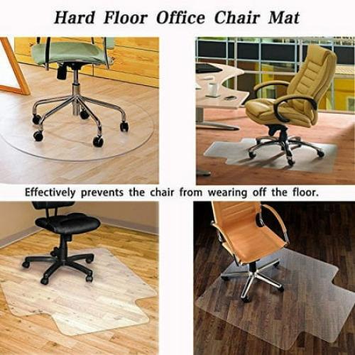 Office Chair Mat for Hard Wood Floors 36x47 Heavy Duty Floor Protector Easy Clean