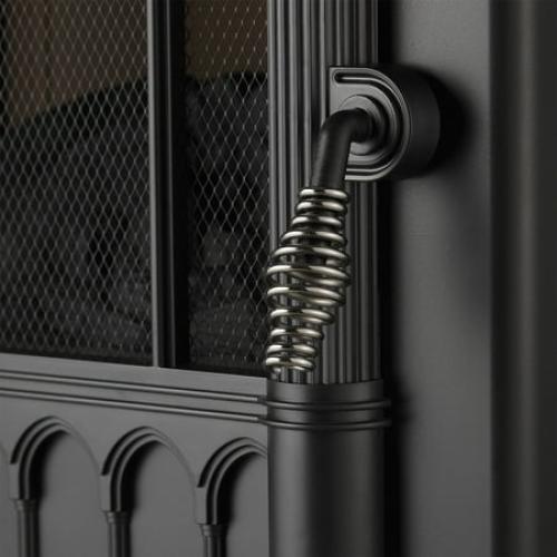 Mainstays New 2-Setting 3D Electric Stove Heater with Life-like Flame, Black