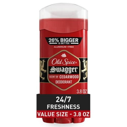 3 PACK Old Spice Deodorant for Men, Aluminum Free, Invisible Solid Stick, Swagger, 3.8oz