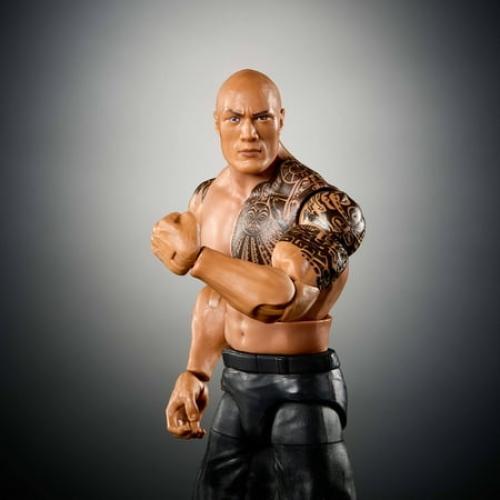 WWE Elite The Rock Action Figure, Series #115 6-inch Collectible with Articulation & Accessories