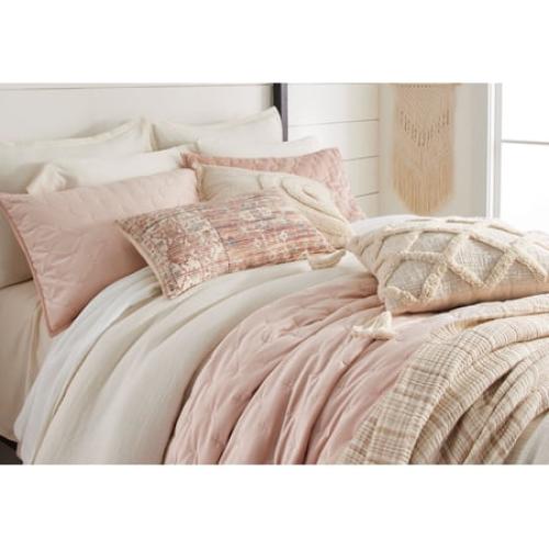 Better Homes & Gardens 3-Piece Cream Gauze Comforter Set, Adult Full/Queen