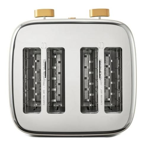 Beautiful 4-Slice Toaster with Touch-Activated Display, Porcini Taupe by Drew Barrymore