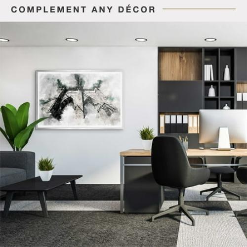 MCS Foundation 16x24 Poster Frame Traditional Brass, Vertical & Horizontal Wall Hanging Large Picture Frame for Photos, Posters & Art Prints (1-Pack)