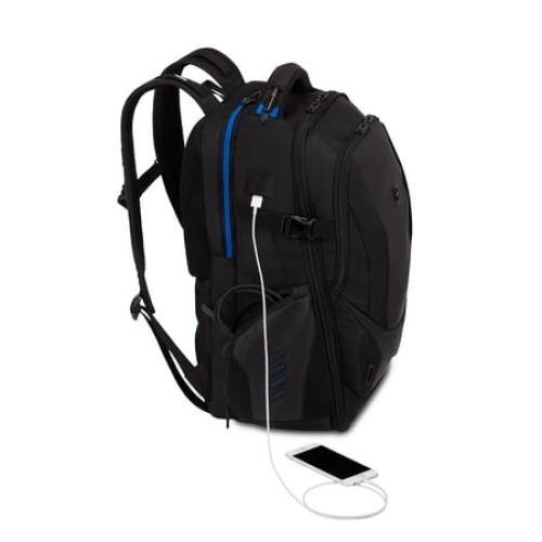 Swissgear USB Gaming Laptop Backpack, Black
