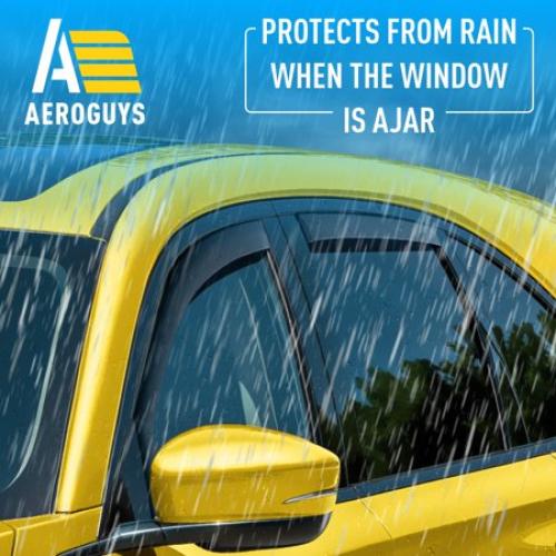 AEROGUYS Extra Durable Window Deflectors In-Channel Window Visors Rain Guards Fit for Acura MDX 2022-2026, Sun Visors, Wind Vent for Shades, Exterior Car Accessories - 4 pcs. AG0990