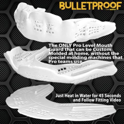 Bulletproof: World’s Thinnest Most Breathable Mouthguard is 3X Stronger! Football MMA Hockey Rugby Basketball BJJ Lacrosse Boxing Sports Mouth Guard Grinding Teeth. Men Women Adult Braces