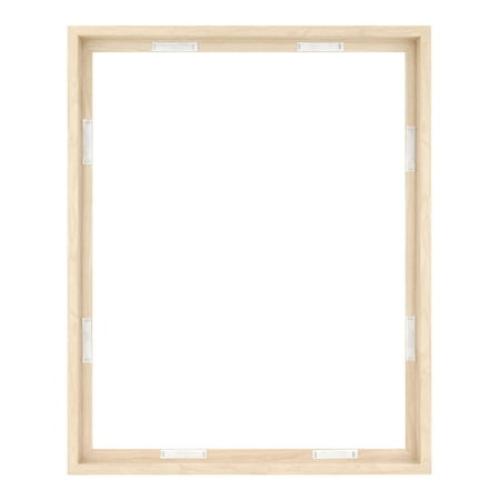 MCS Canvas Float Frames 16x20 Frame, Black Frame for Finished Canvases, Vertical & Horizontal Wall Hanging Large Frame with Adhesive for Canvas Paintings (1-Pack)