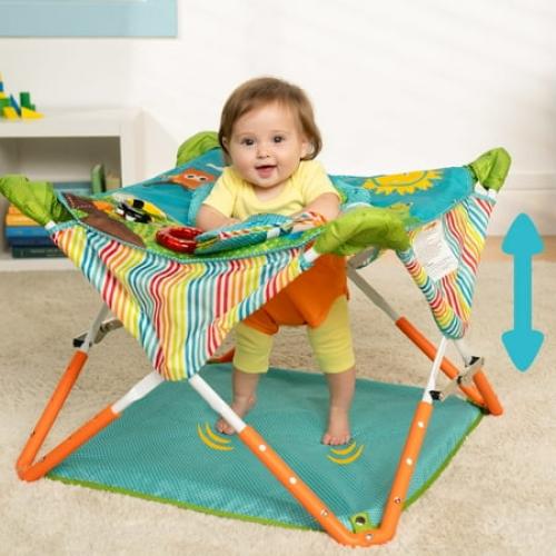 Bright Starts Pop 'N Jump Portable Activity Jumper, Owl Forest, Infant