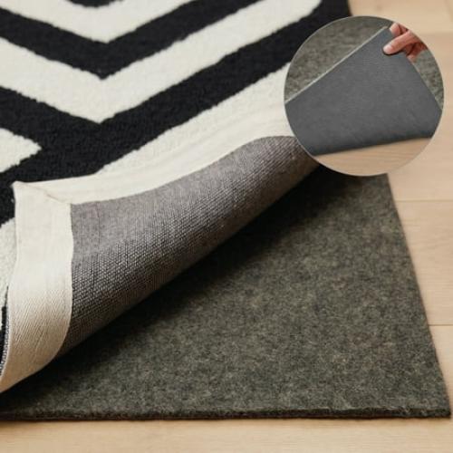 GORILLA GRIP Felt Rug Gripper Rug Pad 1/8” Thick 8x10 FT Protective Pads for Under Rugs