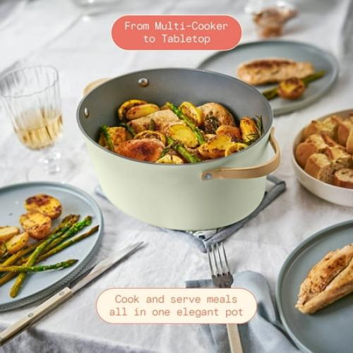 Beautiful 10 in 1, 6 Qt Electric Multi-Cooker, Sage Green by Drew Barrymore