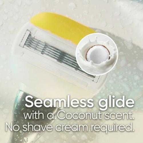Gillette Venus Comfort Glide Olay Coconut Razor Blades Refill, 6 Ct, Female