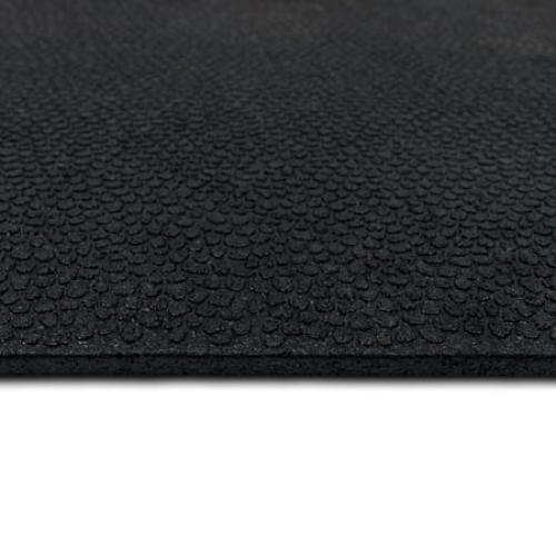 Mohawk Home Solid All Purpose 1/2 Non Skid Heavy Duty Rubber Floor Mat Pebble, Black, 24in x 36in