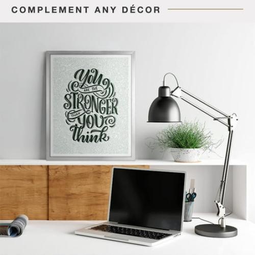 MCS Foundation 16x24 Poster Frame Traditional Brass, Vertical & Horizontal Wall Hanging Large Picture Frame for Photos, Posters & Art Prints (1-Pack)