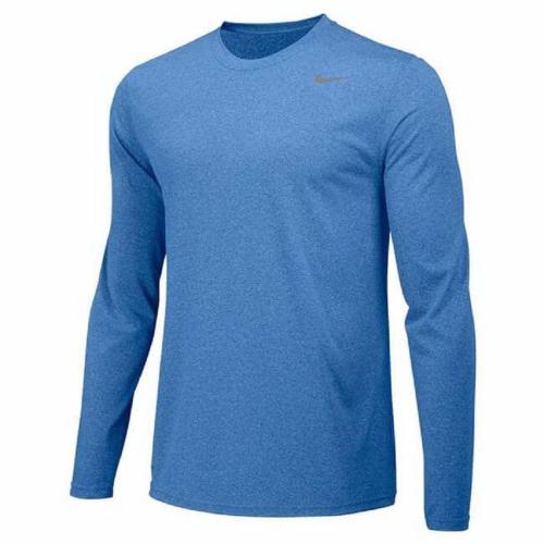 Nike Boys Legend Long Sleeve Athletic T-Shirt (Sky Blue Youth Large)