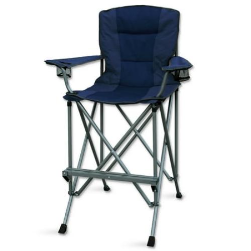 RMS Extra Tall Bar Height Director Chair with Carrying Bag, Blue