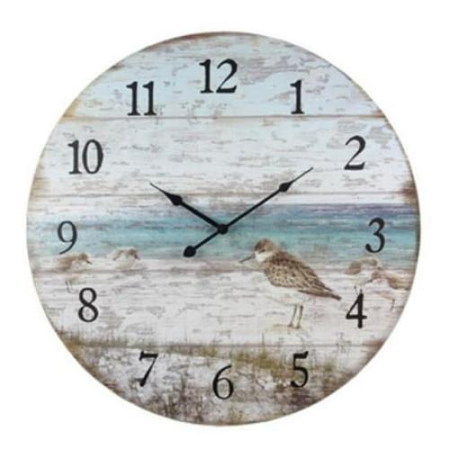 Youngs Wood Sand Piper Large Clock