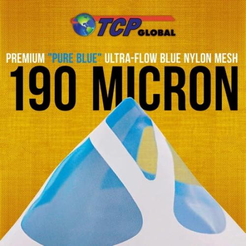 50 Pack of Paint Strainers with Fine 190 Micron Filter Tips PURE BLUE Ultra-Flow Blue Nylon Mesh Cone Paint Screen