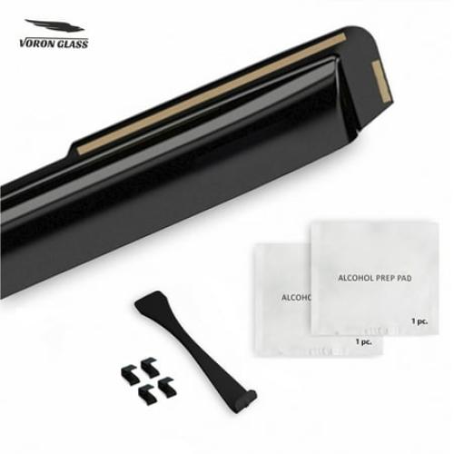 Voron Glass in-Channel Extra Durable Rain Guards for Jeep Cherokee 2014-2023, Window Deflectors, Vent Window Visors, 4 Pieces - 220107