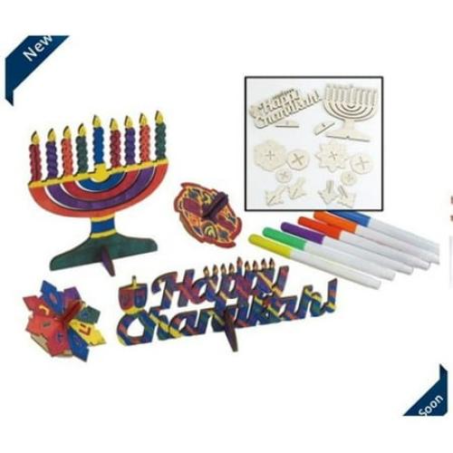 Rite Lite Dyo Chanukah Wood Craft Kit - Pack of 6