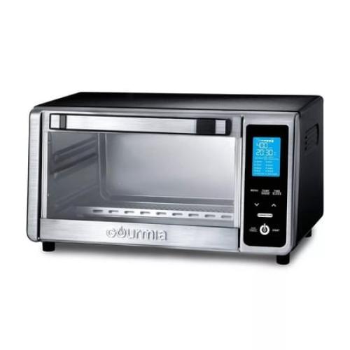 Gourmia Digital 4-Slice Toaster Oven Air Fryer with 11 Cooking Functions Stainless Steel Gray❗MAY HAVE MISSING PIECES/NEEDS CLEANING❗