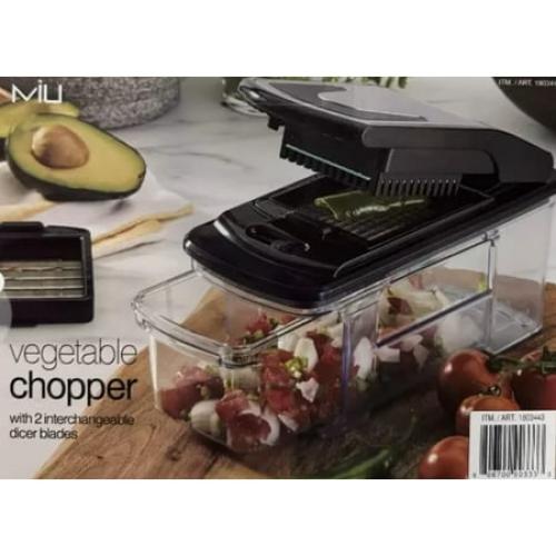 Miu Vegetable Chopper w/ 2 Interchangeable Dicer Blades, New in Box