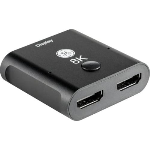 GE HDMI Switch, 2 Port, 8K, 1 Piece
