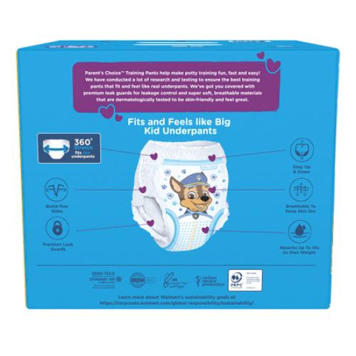 Parent's Choice Paw Patrol Training Pants for Boys, 4T/5T, 70 Count (Select for More Options)