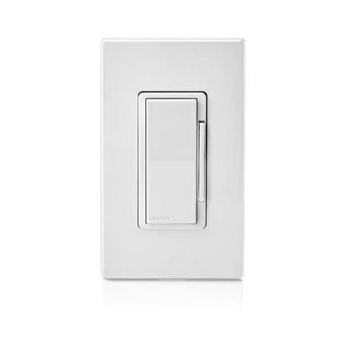 Leviton Decora Smart Dimmer Switch, Wi-Fi 2nd Gen, Neutral Wire Required, Works with Matter, My Leviton, Alexa, Google Assistant, Apple Home/Siri & Wired or Wire-Free 3-Way, D26HD-2RW, White