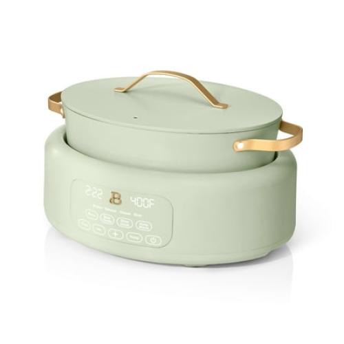Beautiful 10 in 1, 6 Qt Electric Multi-Cooker, Sage Green by Drew Barrymore