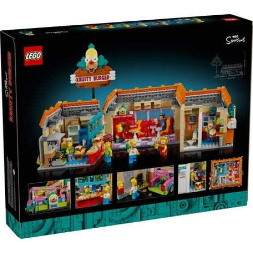 LEGO® Icons The Simpsons™: Krusty Burger 10352 Building Set – Collectible Display Model with Homer’s Clown Car and 7 Minifigures – 1,635 Pieces for Adult Fans of The Simpsons
