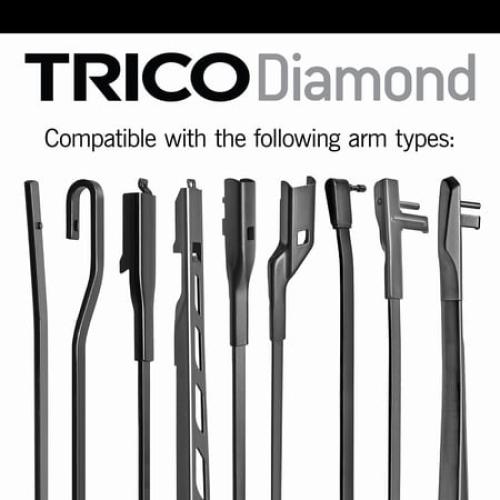 TRICO Diamond 2 Pack, 24 and 20 High Performance Replacement Windshield Wiper Blades (25-2420) Fits select: 2007-2011,2022 TOYOTA CAMRY