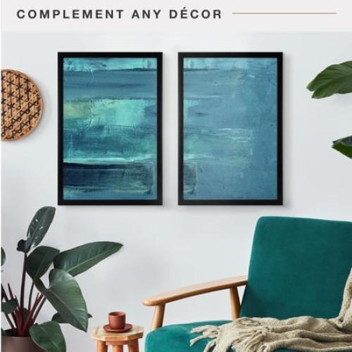 MCS Foundation 16x24 Poster Frame Traditional Brass, Vertical & Horizontal Wall Hanging Large Picture Frame for Photos, Posters & Art Prints (1-Pack)