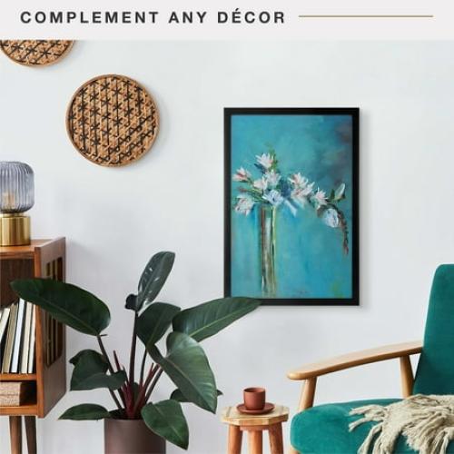 MCS Foundation 16x24 Poster Frame Traditional Brass, Vertical & Horizontal Wall Hanging Large Picture Frame for Photos, Posters & Art Prints (1-Pack)