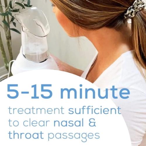Color White Beurer Steam Inhaler for Cough and Cold, Sinus Relief, White