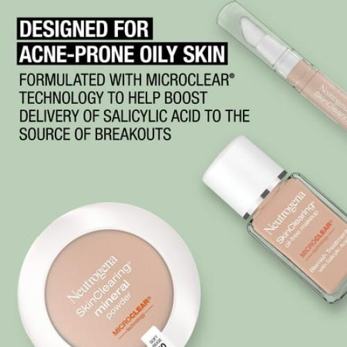 Neutrogena SkinClearing Pressed Acne Powder, Natural Beige 60,.38 oz