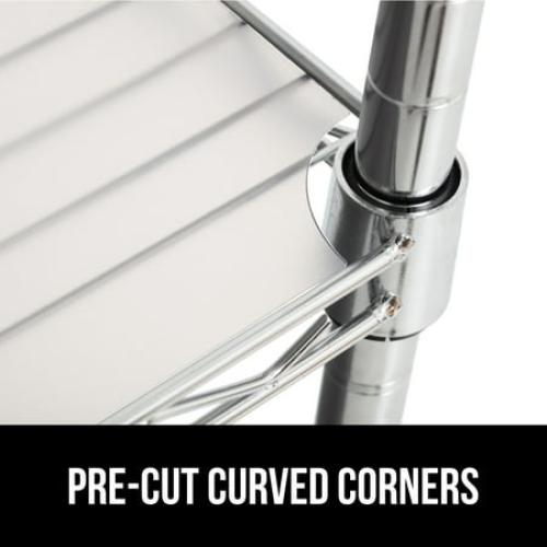 GORILLA GRIP Wire Shelf Liner, Set of 4 Waterproof Shelving Liners, 14x36 Clear