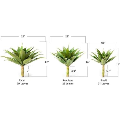 velener artificial agave Other Accessories 18 INCHES, SET OF 2 Home Accessory