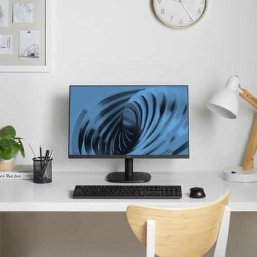onn 24 FHD (1920 x 1080p) 100hz Office Monitor with 6.07 ft HDMI Cable, Black