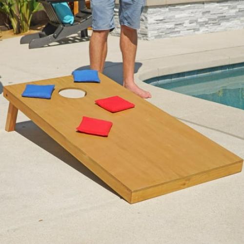 GoSports Official Regulation Cornhole Bean Bags Set of 8 Bags, Red and Blue