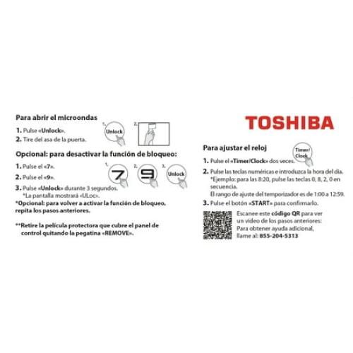 Toshiba 2.2 cu. ft. 24.4'' Microwave Oven in Stainless Steel